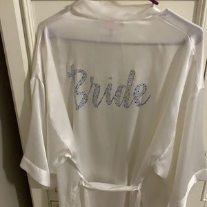 White Victoria’s Secret bride robe OS preowned